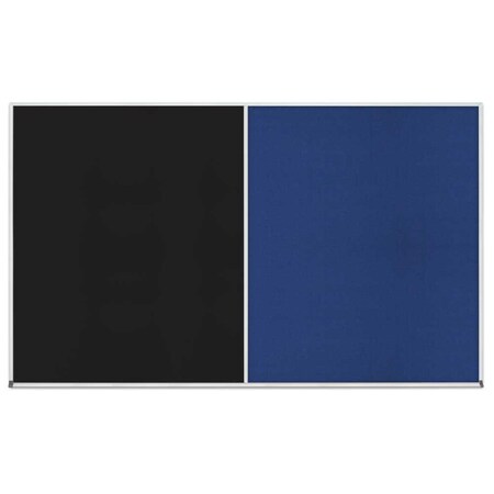 United Visual Products Enclosed Corkboard, 1 Door, 48"x36", 4" Fra UV3402-WHITE-BLACK
